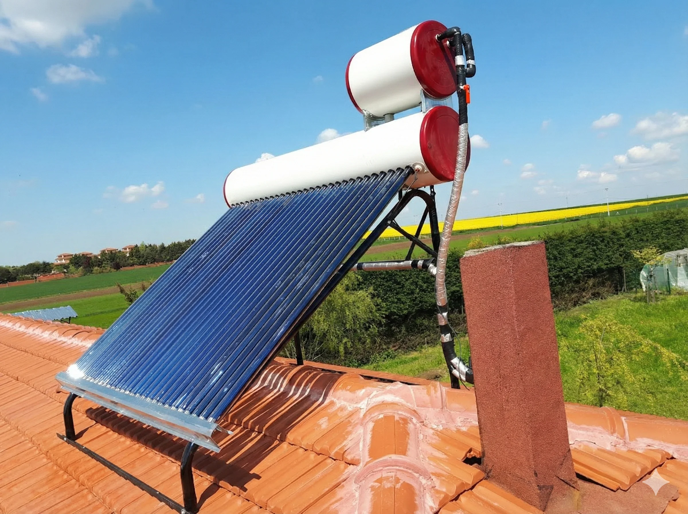 Eğimli Kiremit Çatı Güneş Enerjisi Kurulumu