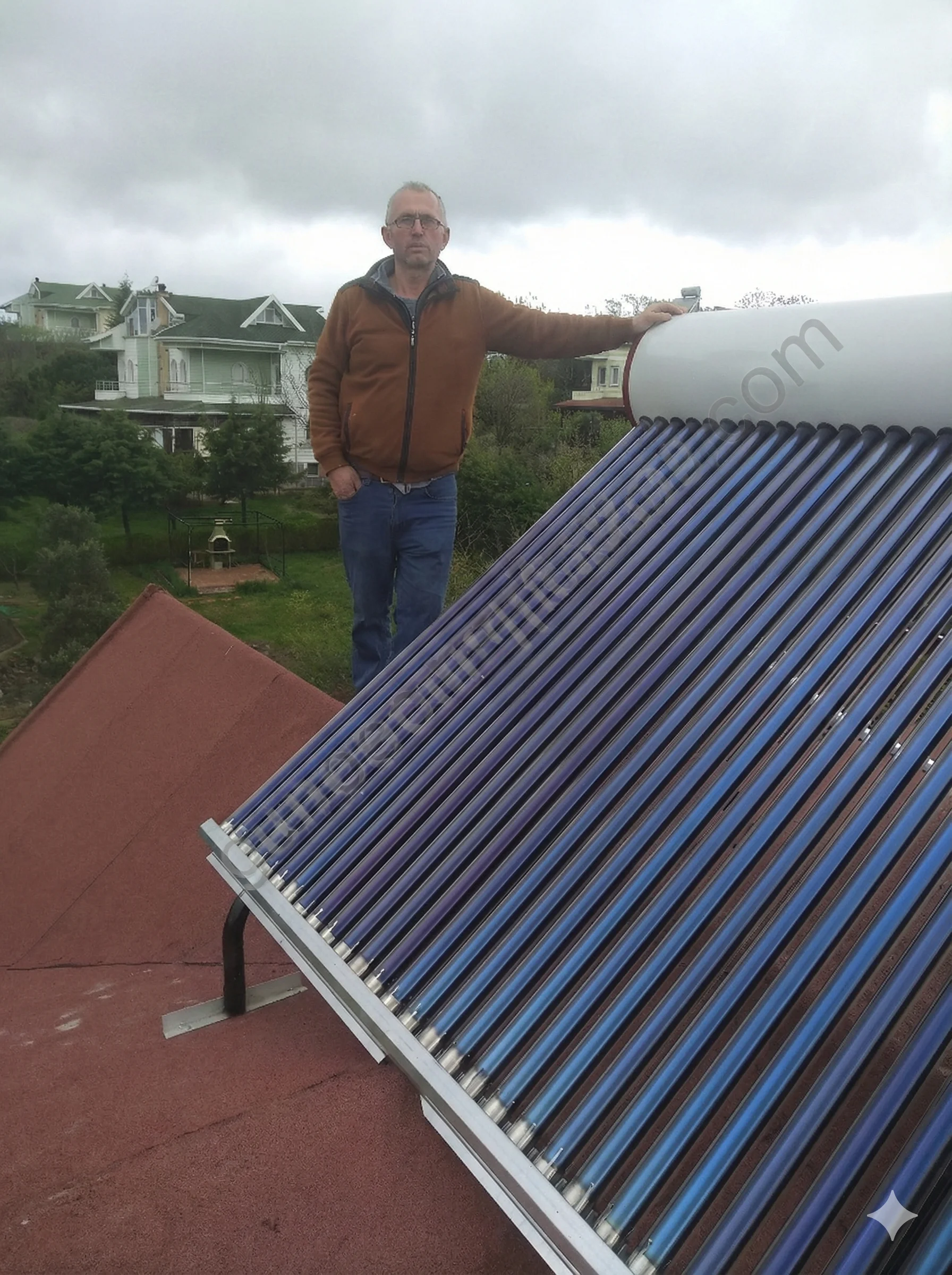 Vakum Tüplü Güneş Enerjisi Sıcak Su Sistemi