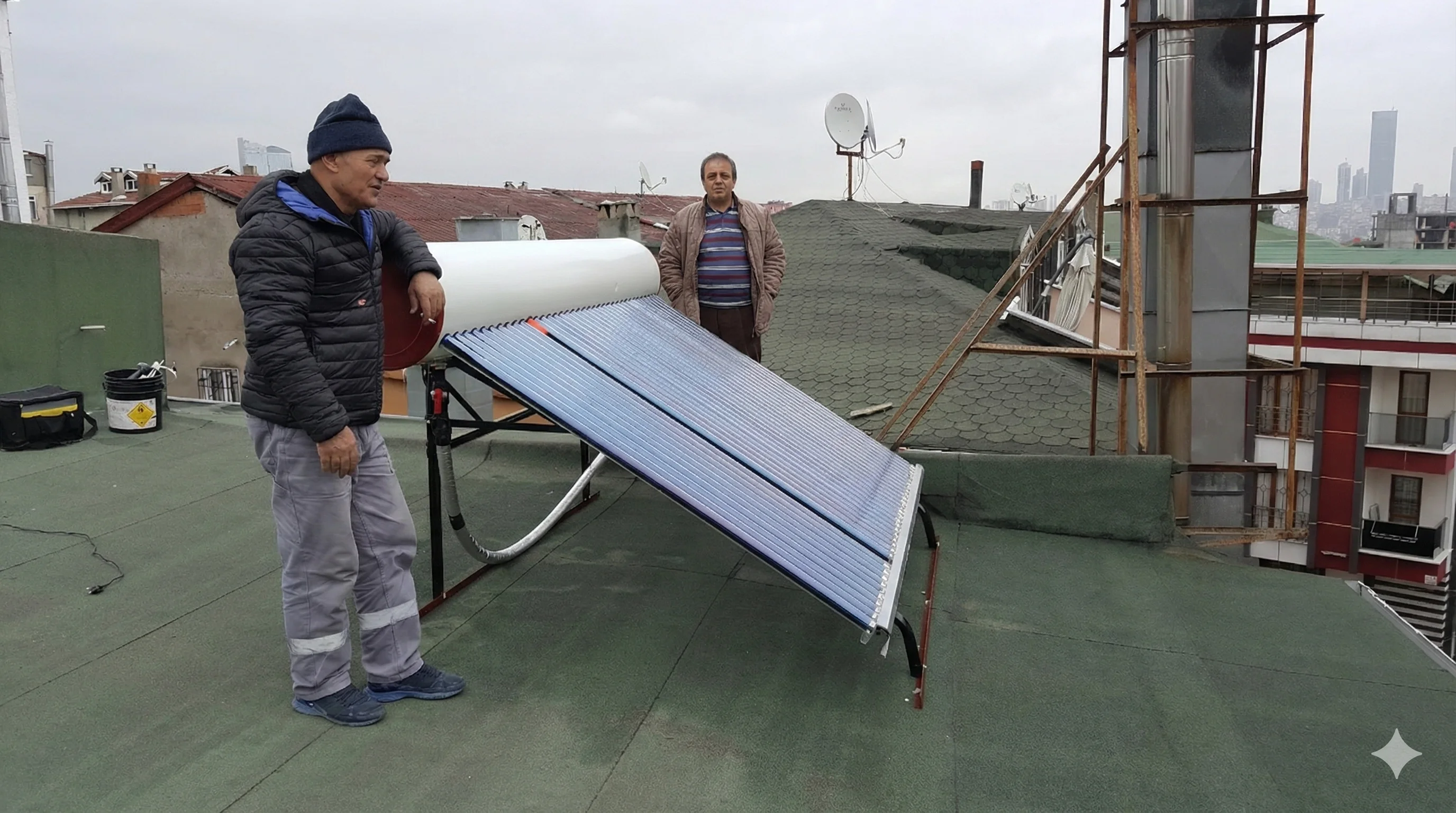 Detay Enerji Vakum Tüplü Güneş Sistemleri Saha Uygulaması