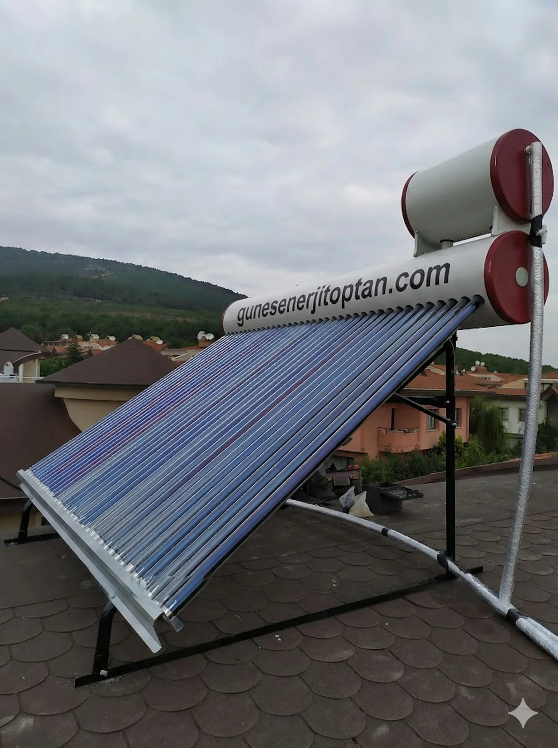 Müstakil Villa Vakum Tüplü Güneş Enerjisi Kurulumu