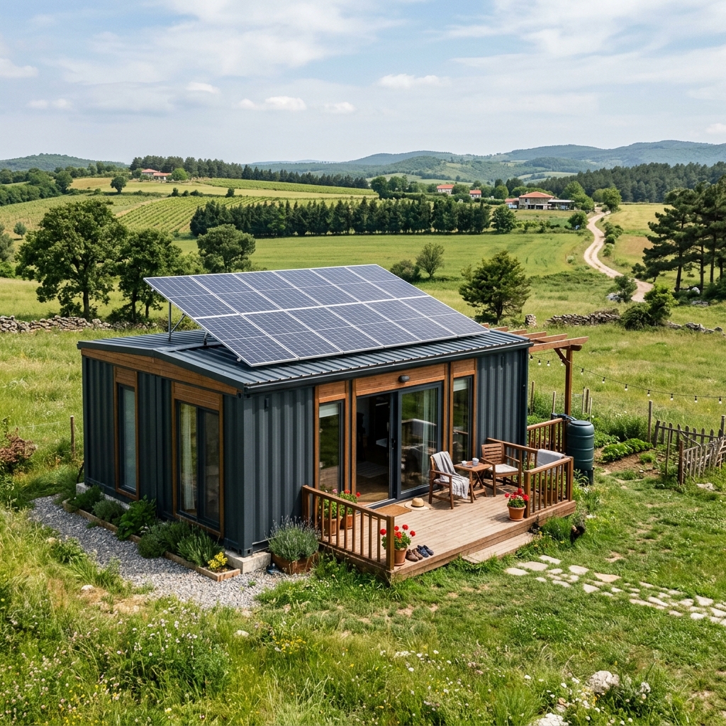 Konteyner Ev Off-Grid Eko Solar Paket Projesi Çatalca İstanbul