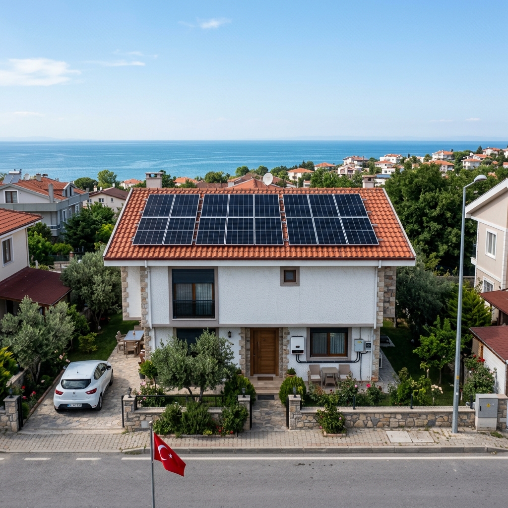 8 kW On-Grid Çatı GES Fatura Sıfırlama Projesi Silivri İstanbul