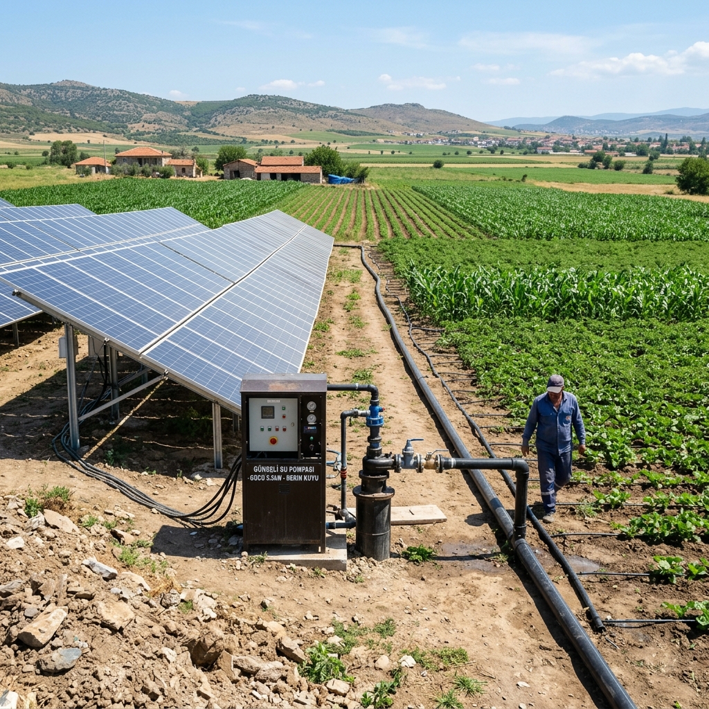 Tarımsal sulama güneş enerji sistemi